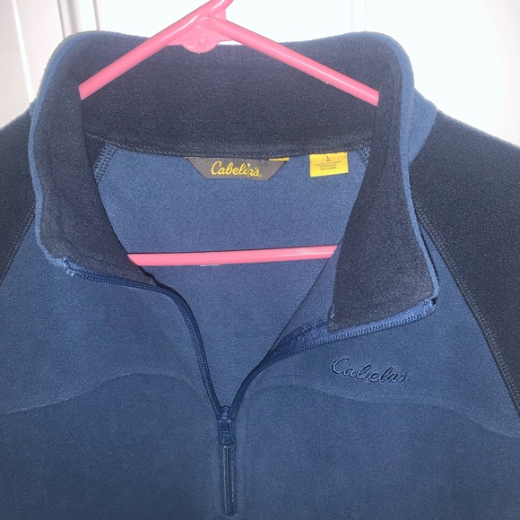 NEW Cabela’s men’s Lg Fleece 1/4 zip Pullover - Picture 3 of 4